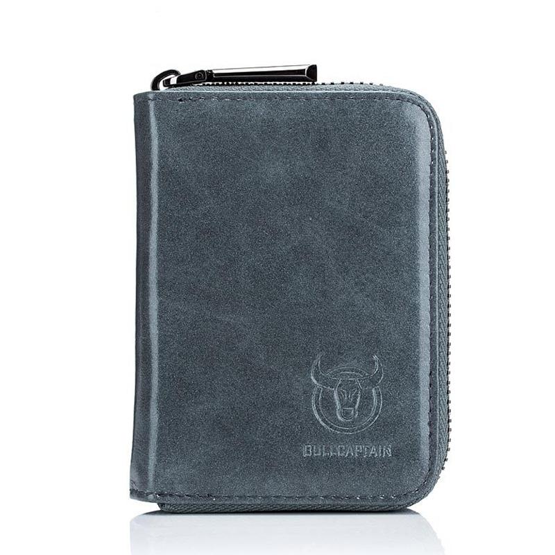 V562-D1005313850DBT-202503280211-00 Men'S Leather Card Holder Casual Driver License Wallet - Light Blue - Image 1