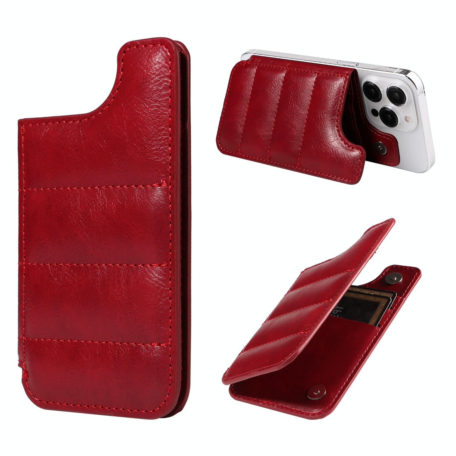 V562-D101054600ADE-202503281922-00 Vintage Cow Print Sewing Card Phone Sticker - Red - Image 1