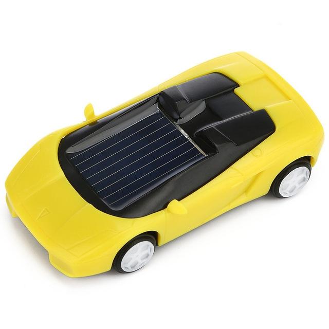 V562-D1013703630DBT-202504291316-00 3-piece Solar Mini Car Racer Toy for Kids - Powered by the Sun - Yellow - Image 1