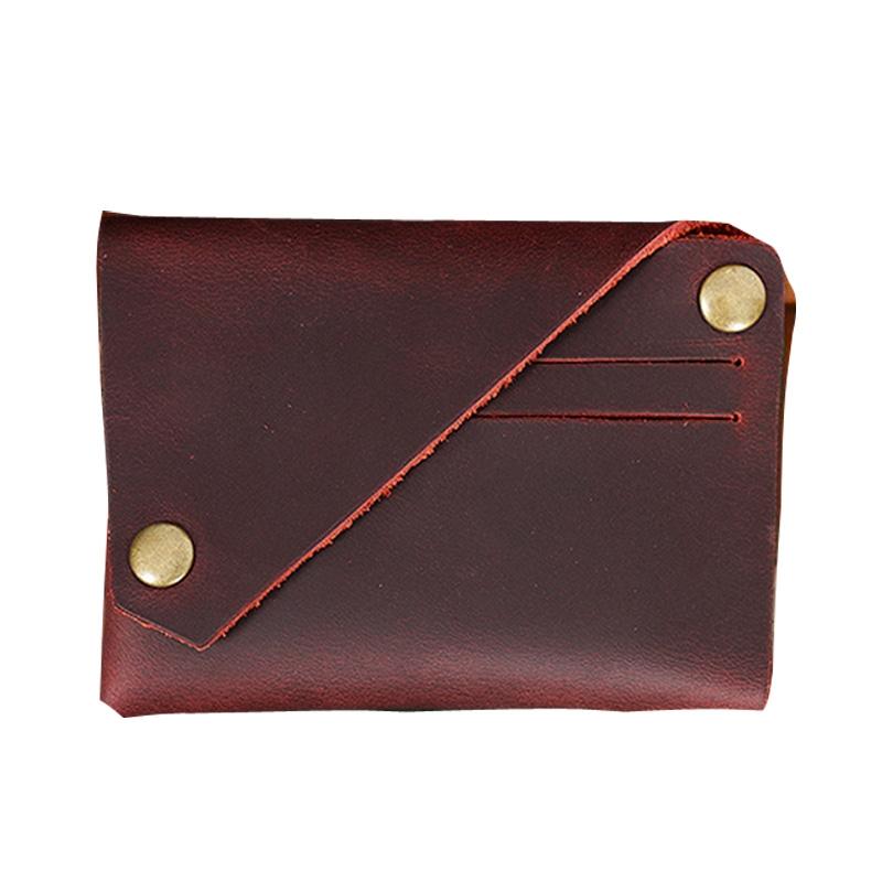 V562-D1021002060DBT-202503280221-00 Leather Card Holder For Bank Cards Black - Wine Red - Image 1