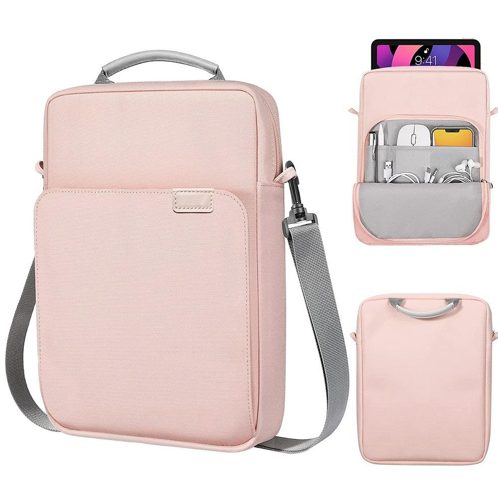 V562-D1022892060DBT-202502282125-00 13 Inch Vertical Laptop Bag - Handheld Shoulder Crossbody - Pink - Image 1