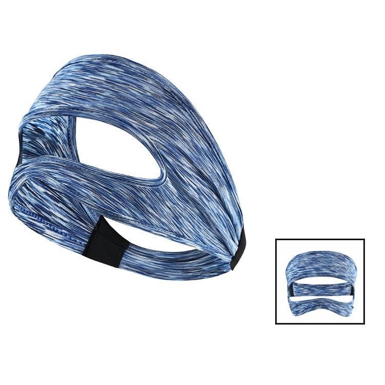 V562-D1040362060DBT-202503052030-00 Gray Breathable Vr Eye Mask - Lightweight - Blue White - Image 1