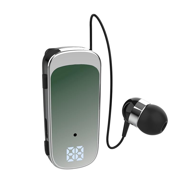 V562-D105875600ADE-202502241559-00 K65 Wireless Business Earbuds - Retractable Cable - Green - Image 1