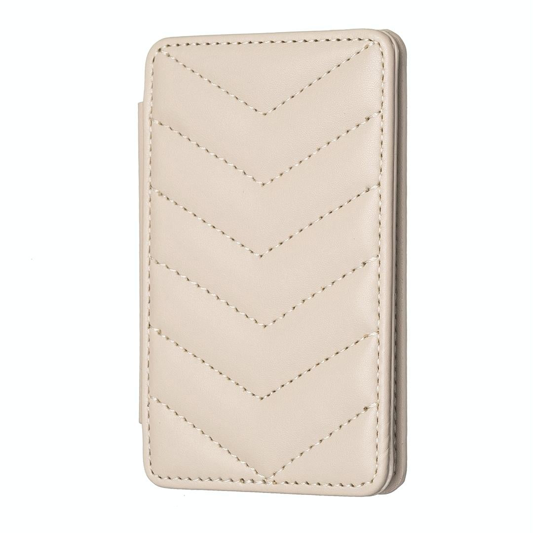 V562-D106239400ADE-202503281921-00 Wave Pattern Card Bag Back Sticker For Mobile Phones - Beige - Image 1
