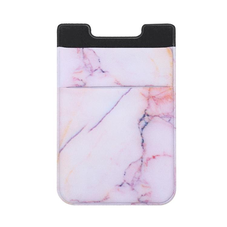 V562-D1076598140DBT-202503280245-00 Marble Road Stretch Phone Card Holder Sticky Clip - Pink - Image 1