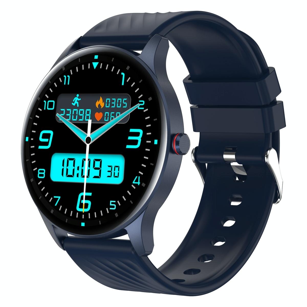 V562-D109580600ADE-202504251911-00 1.43 Inch Amoled Smart Watch With Bt Call & Health Tracking - Blue - Image 1