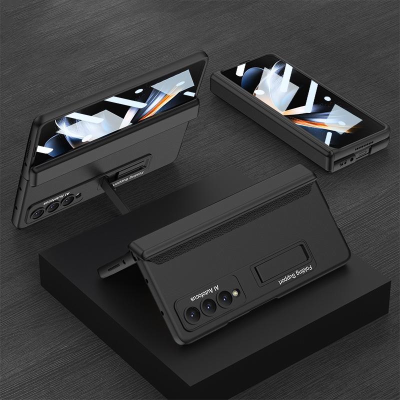 V562-D109947300ADE-202503211440-00 For Samsung Galaxy Z Fold4 5G Foldable Magnetic Hinge Case - Compact Design - Black - Image 1