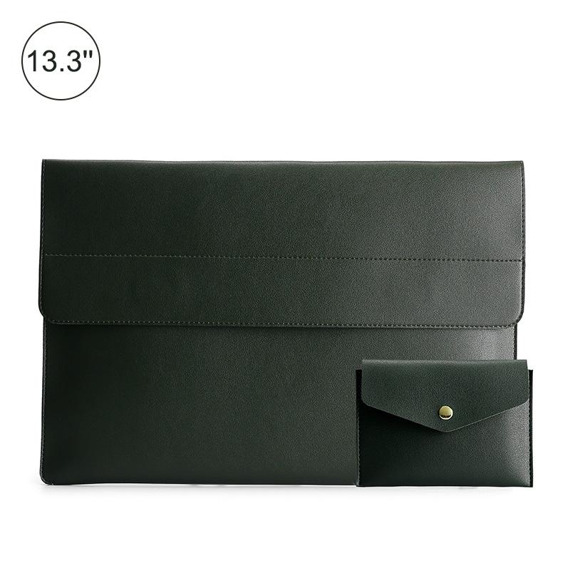 V562-D20624200ADE-202502282021-00 Waterproof Laptop Bag - 13.3 Inch Lightweight Dark Green - Image 1