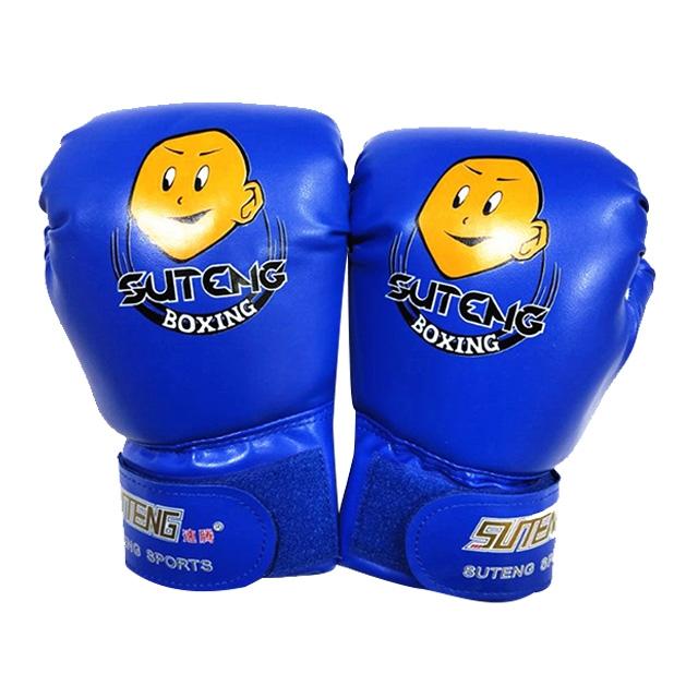 V562-D2156GO-202503072126-00 Children'S Cartoon Boxing Gloves - Pu Leather - Cartoon Dark Blue - Image 1