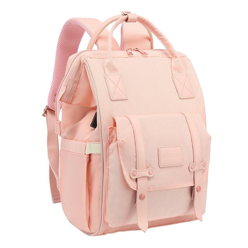 V562-D403274500ADE-202504251647-00 Convertible Diaper Bag Backpack for Baby Care - Pink - Image 1