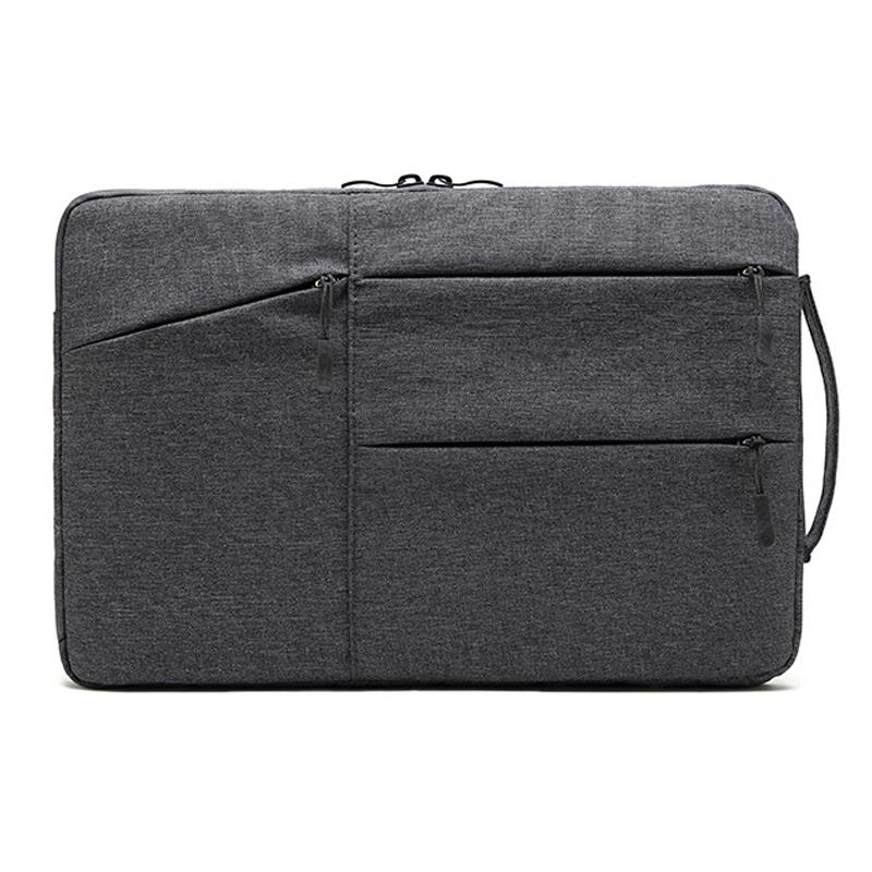 V562-D4058012060DBT-202504022053-00 14 Inch Business Laptop Liner Bag with Zipper Closure - Polyester Material - Dark Gray - Image 1