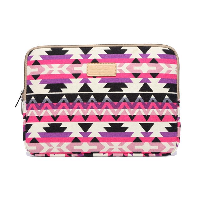 V562-D5027375950DBT-202502282211-00 15 Inch Lingge Laptop Liner Bag - Pattern Design - Rose Red Pattern Geometry - Image 1