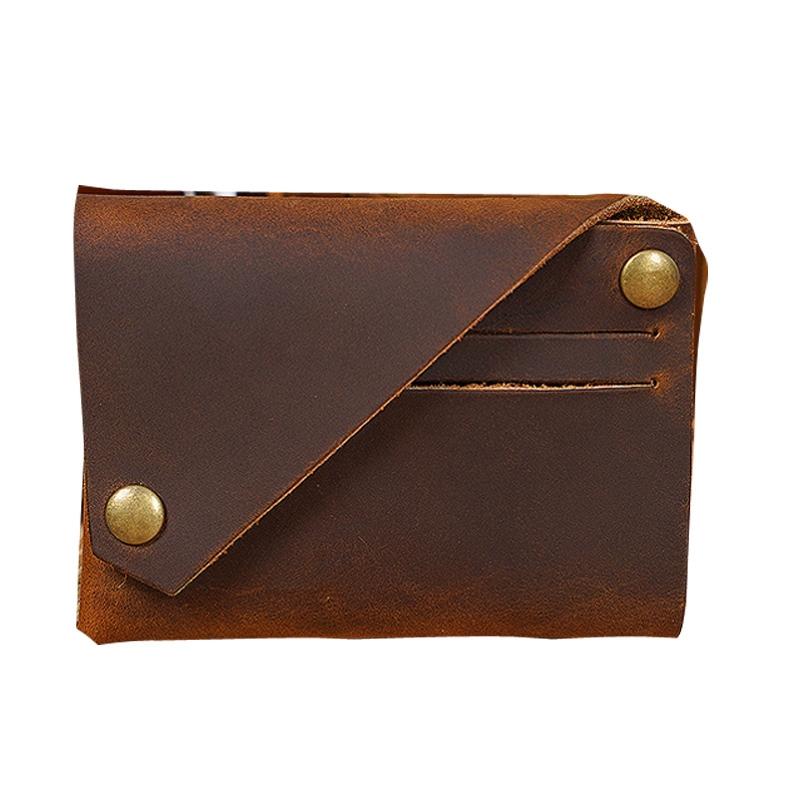 V562-E1021002060DBT-202503280221-00 Leather Card Holder For Bank Cards Black - Dark Brown - Image 1