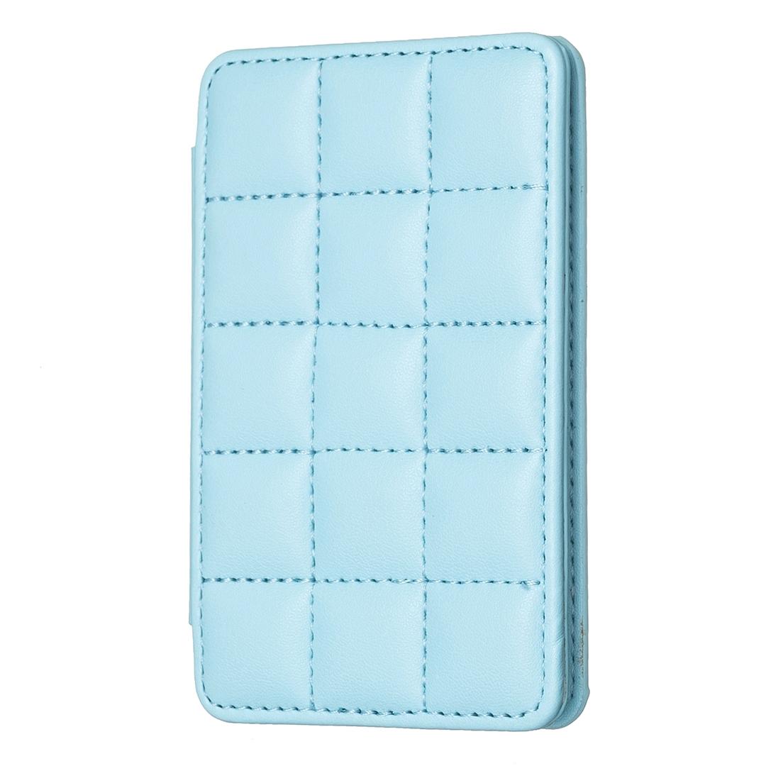 V562-E104439400ADE-202505221820-00 Grid Pattern Card Bag Sticker For Mobile Phones - Blue - Image 1