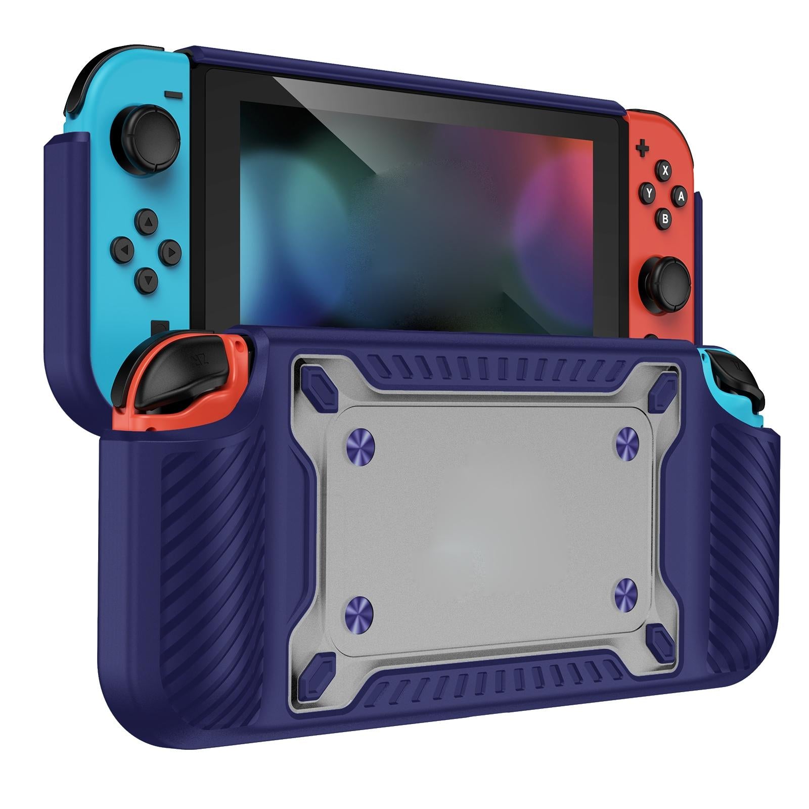 V562-E107421300ADE-202503202011-00 Protective Tpu Pc Case for Nintendo Switch Oled - Blue - Image 1