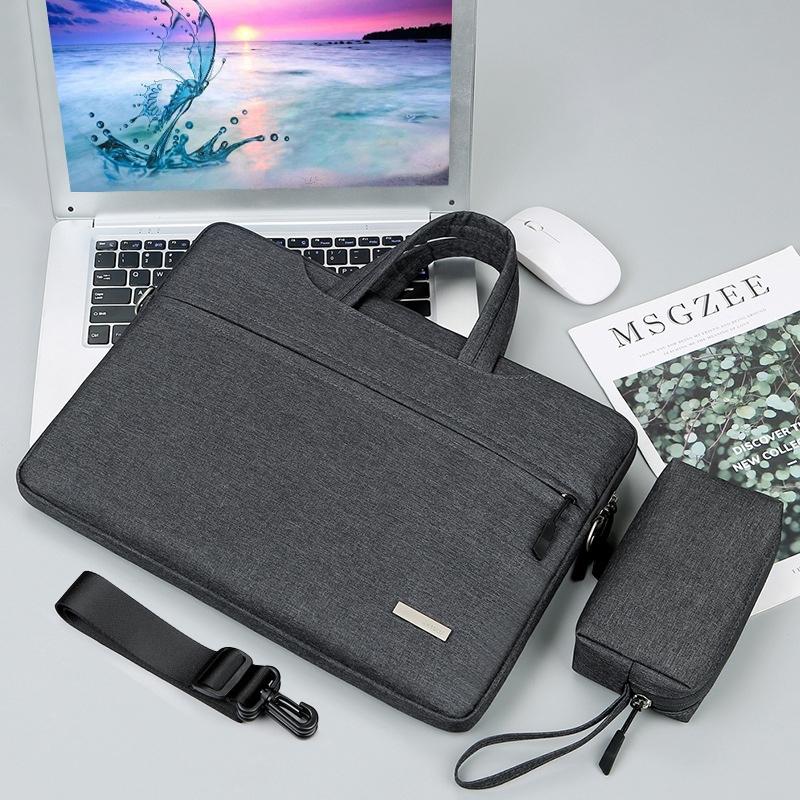 V562-E200822300ADE-202502282220-00 12 Laptop Handbag with Shoulder Strap and Power Bag - Inner Bag - Dark Grey - Image 1