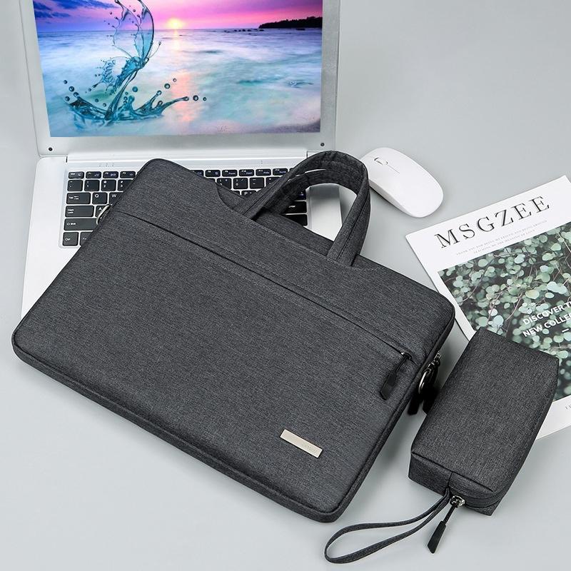 V562-E407722300ADE-202502281840-00 14 Inch Inner Bag with Power for Handbag or Laptop - Dark Grey - Image 1
