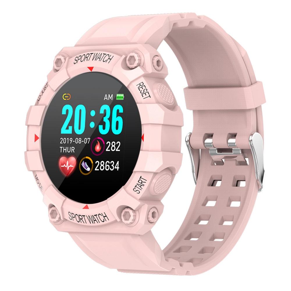V562-F0649AC-202504251946-00 1.3 Inch Colour Round Screen Sport Smart Watch Support Heart Rate / Multi-Sports Mode - Pink - Image 1