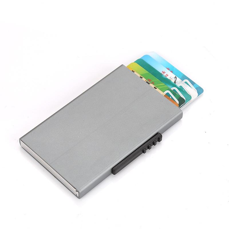 V562-F1004022750DBT-202502220251-00 Aluminum Rfid Blocking Credit Card Holder - Gray - Image 1