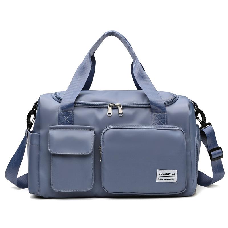 V562-F1042082060DBT-202503041320-00 Compact Waterproof Gym Bag for Travel - Size s - Fog Blue - Image 1