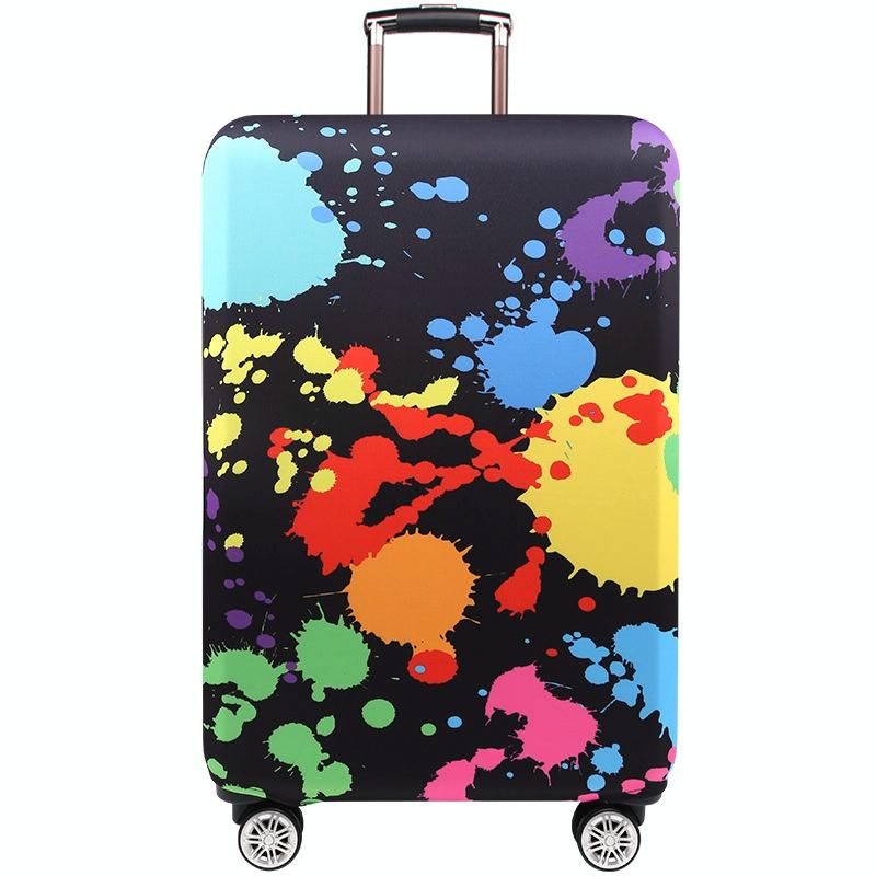 V562-F1057592060DBT-202502281645-00 Protective Luggage Cover - Durable Elastic Anti-dust - Small Size - Colourful Watercolour - Image 1