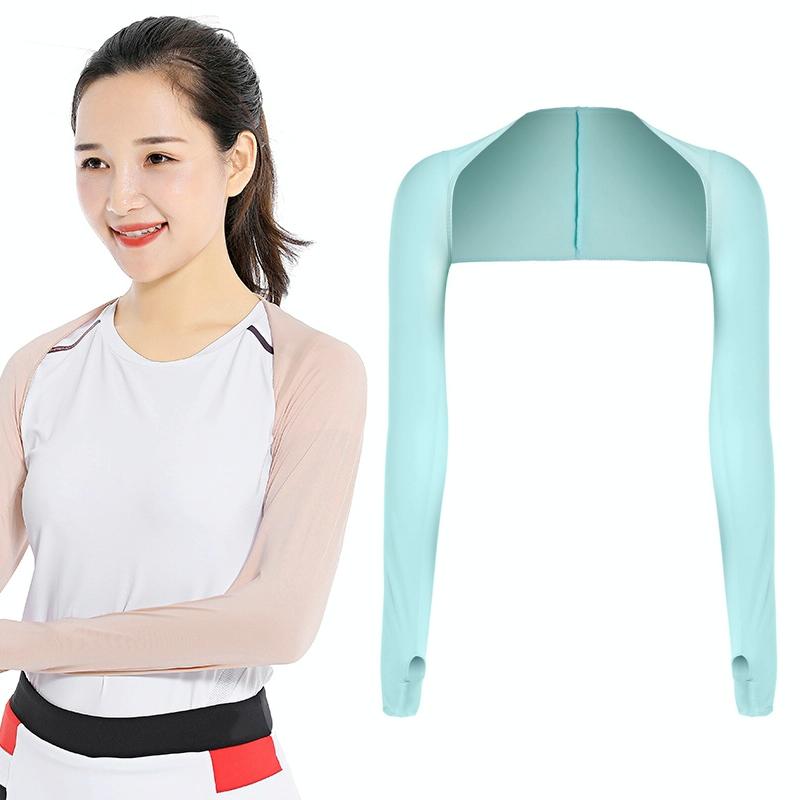 V562-F1070462060DBT-202503041730-00 Sun Protection Golf Shawl Sleeves for Outdoor Sports and Cycling - Sky Blue - Image 1
