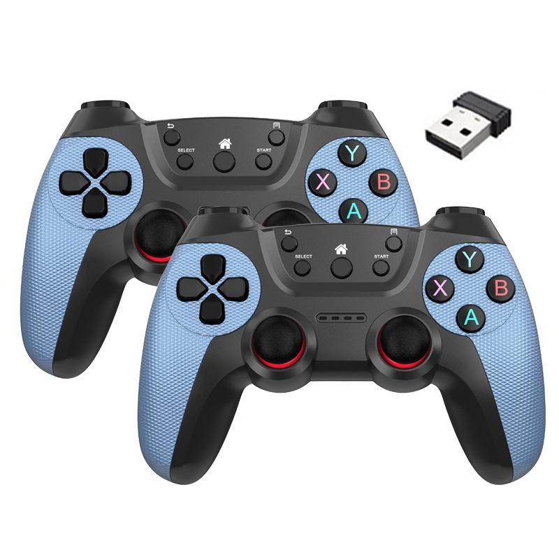 V562-F1072953060DBT-202505201336-00 2.4g Wireless Controller for Pc Linux Android Tvbox - Supports Dual Connection - Mountain Blue - Image 1