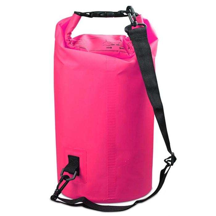 V562-F1985GO-202503032030-01 Waterproof Single Shoulder Bag Dry Sack 5L Capacity - Pink - Image 1