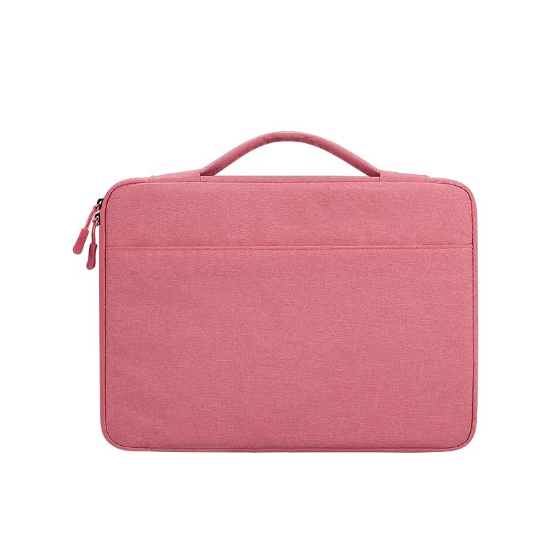 V562-F6599BL-202502282005-00 Waterproof Oxford Laptop Handbag With Trolley Strap - Pink - Image 1