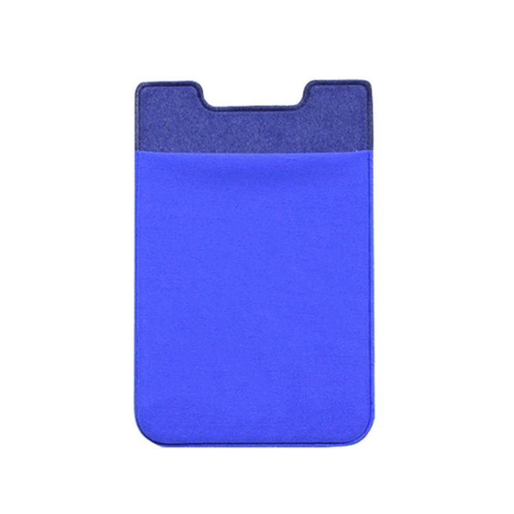 V562-G1035535850DBT-202503280246-00 Lycra Phone Card Holder Stretch Back Sticker Wallet For Cards Bus Pass Bank Fits Most Phones - Deep Blue - Image 1