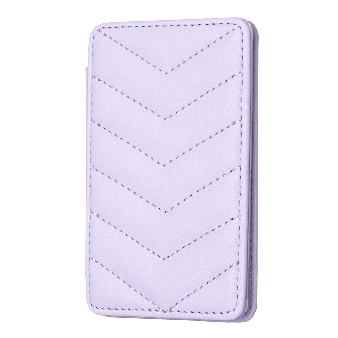 V562-G106239400ADE-202503281921-00 Wave Pattern Card Bag Back Sticker For Mobile Phones - Purple - Image 1