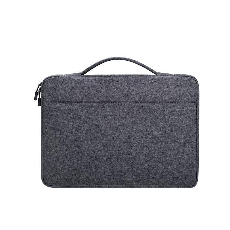 V562-GD6599BL-202502282005-00 Waterproof Oxford Laptop Handbag With Trolley Strap - Dark Gray - Image 1