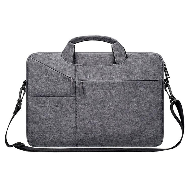 V562-GD7025BL-202502281820-00 13.3 Inch Laptop Handbag With Hidden Strap And Suitcase Belt - Waterproof And Tear-Resistant - Dark Gray - Image 1