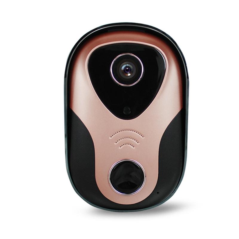 V562-GR4014SCA-202503041953-00 Smart Wifi Doorbell With Hd Intercom Night Vision & Micro Sd Support - Rose Gold - Image 1