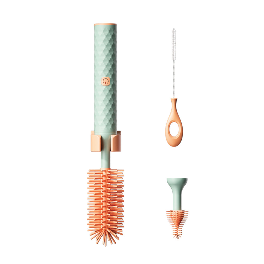 V562-GU23-T160BLUE-202503280146-00 Vibe Geeks 3-in-1 Electric Silicone Cordless Bottle Brush Cleaner Usb Rechargeable - Blue - Image 1