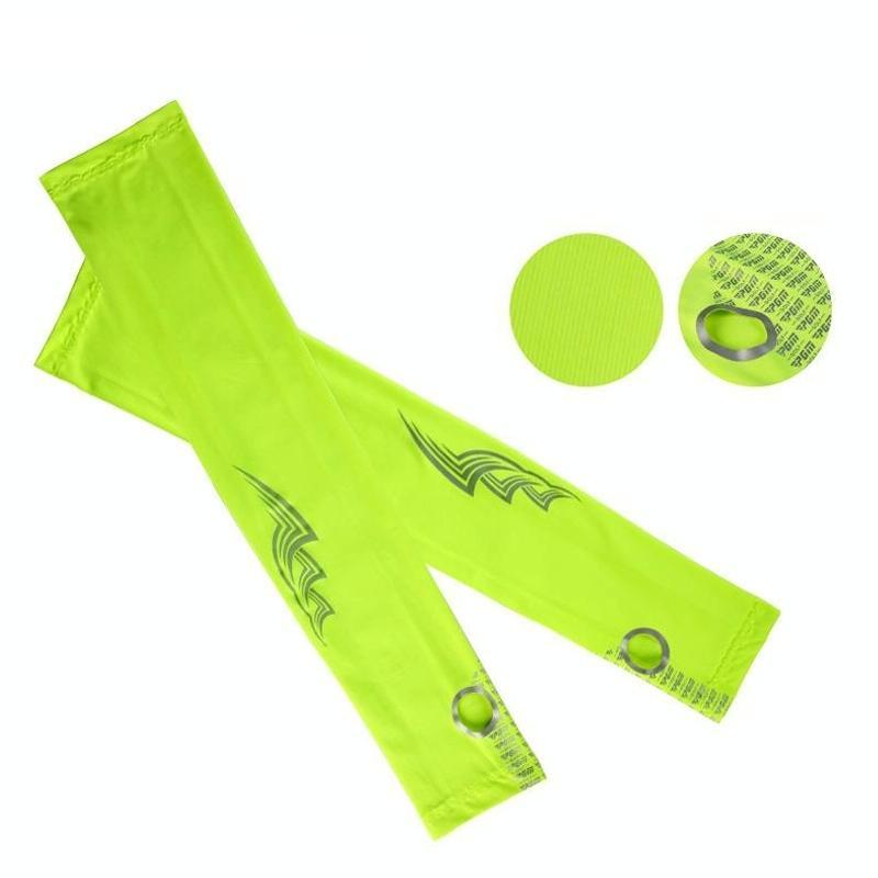 V562-GY22016551YZ-202503041741-00 Breathable Golf Sunscreen Sleeve - Fluorescent Green - Fluorescent Green - Image 1
