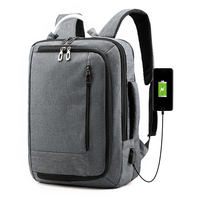 V562-H7220BCC-202502282016-00 Multifunctional Oxford Laptop Backpack - Cxs-620 - Grey - Image 1
