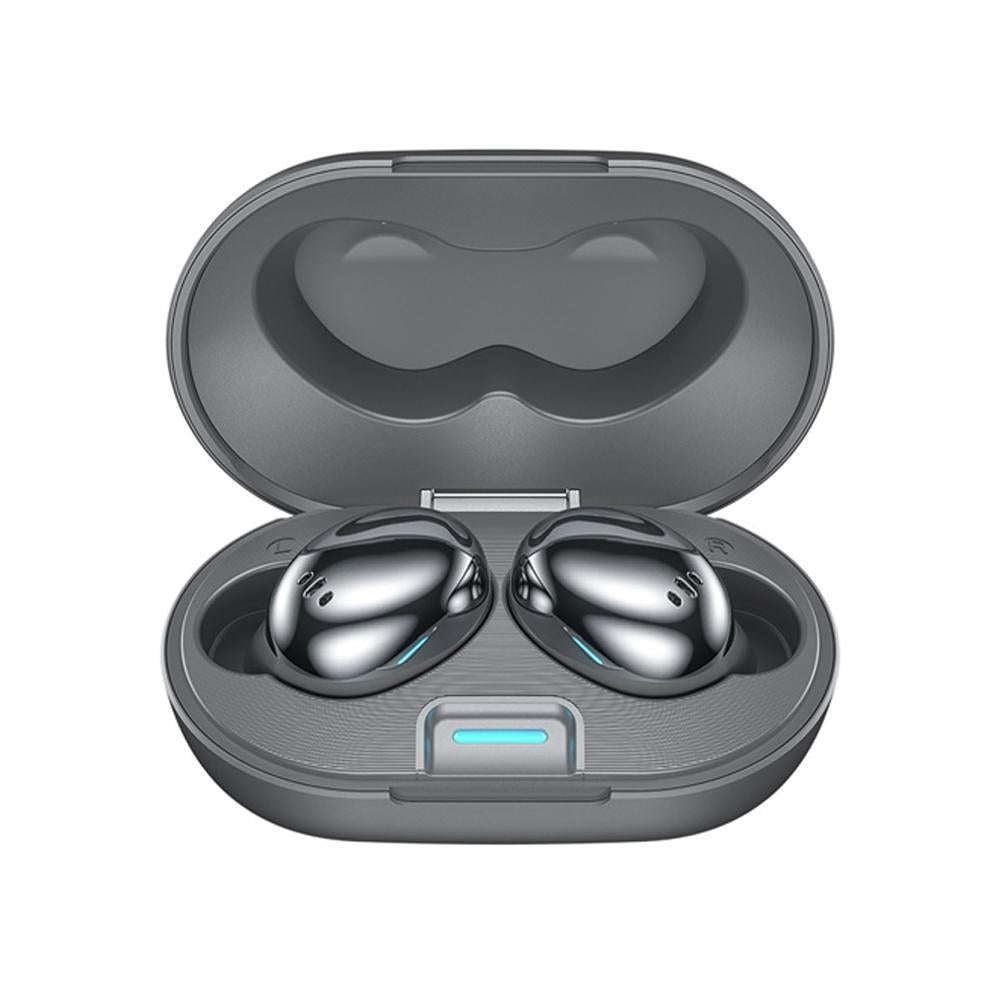 V562-H9263D6PI-202505222032-00 Metal Plating Wireless Tws Earphones with Charging Box - Bluetooth 5.0 - Grey - Image 1