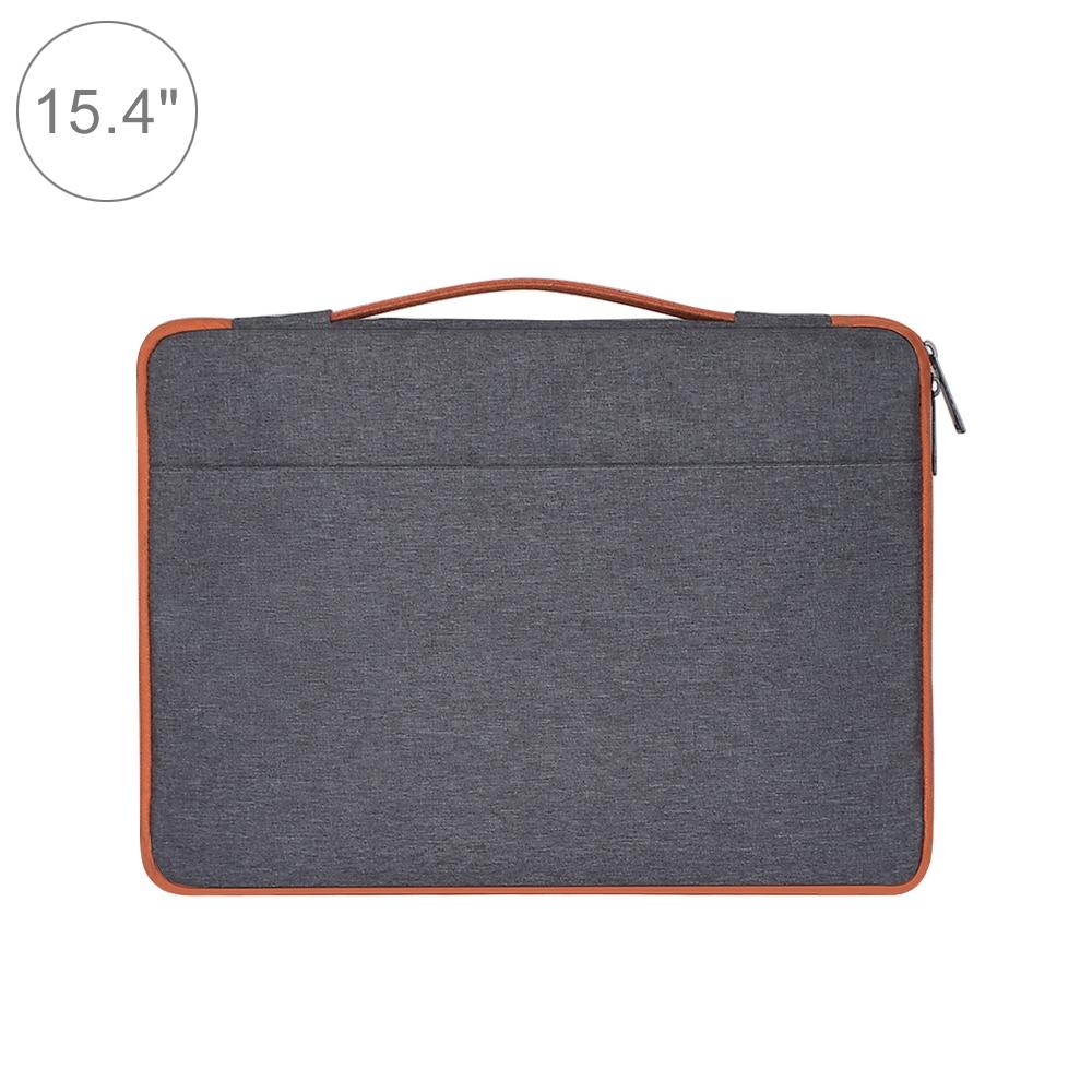 V562-H9561BL-202502282116-00 Stylish Laptop Handbag For Macbook & More - Polyester & Nylon - Grey - Image 1