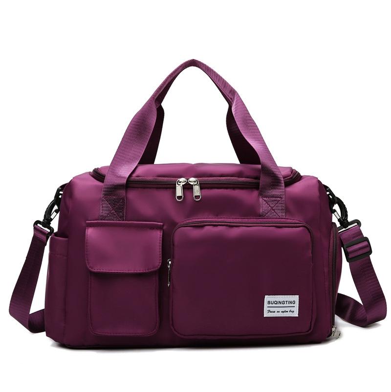 V562-I2042082060DBT-202503041311-00 Waterproof Gym Bag for Travel - Size l - Purple Red - Image 1