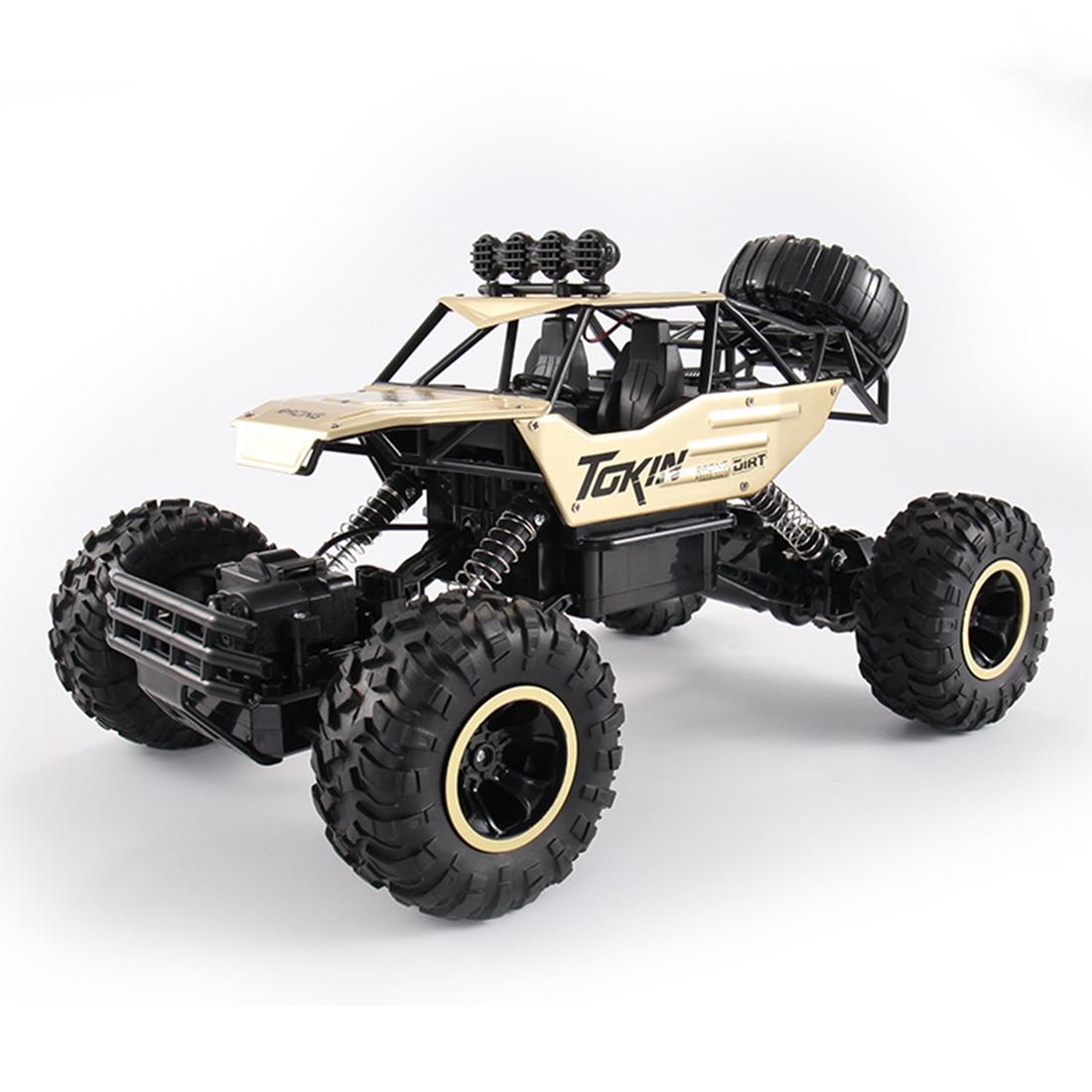 V562-J6190THC-202504291310-00 37cm Remote Control Bigfoot Climbing Car - 1 12 Alloy 4wd Cross-country Toy - Gold - Image 1