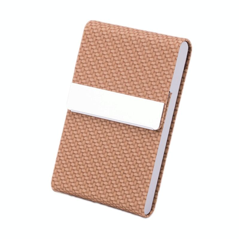 V562-K1069912750DBT-202503281936-00 Business Card Case For Advertising Fits Most Cards - Woven Apricot - Image 1