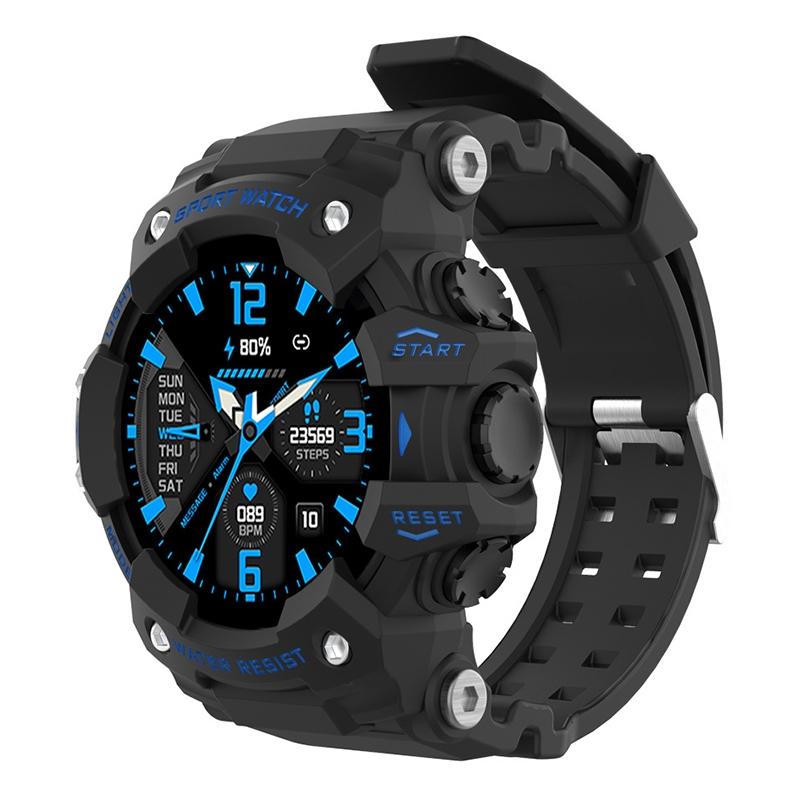 V562-L3159AC-202504251916-00 1.28 Inch Waterproof Smart Watch With Heart Rate & Blood Pressure Monitoring - Blue - Image 1