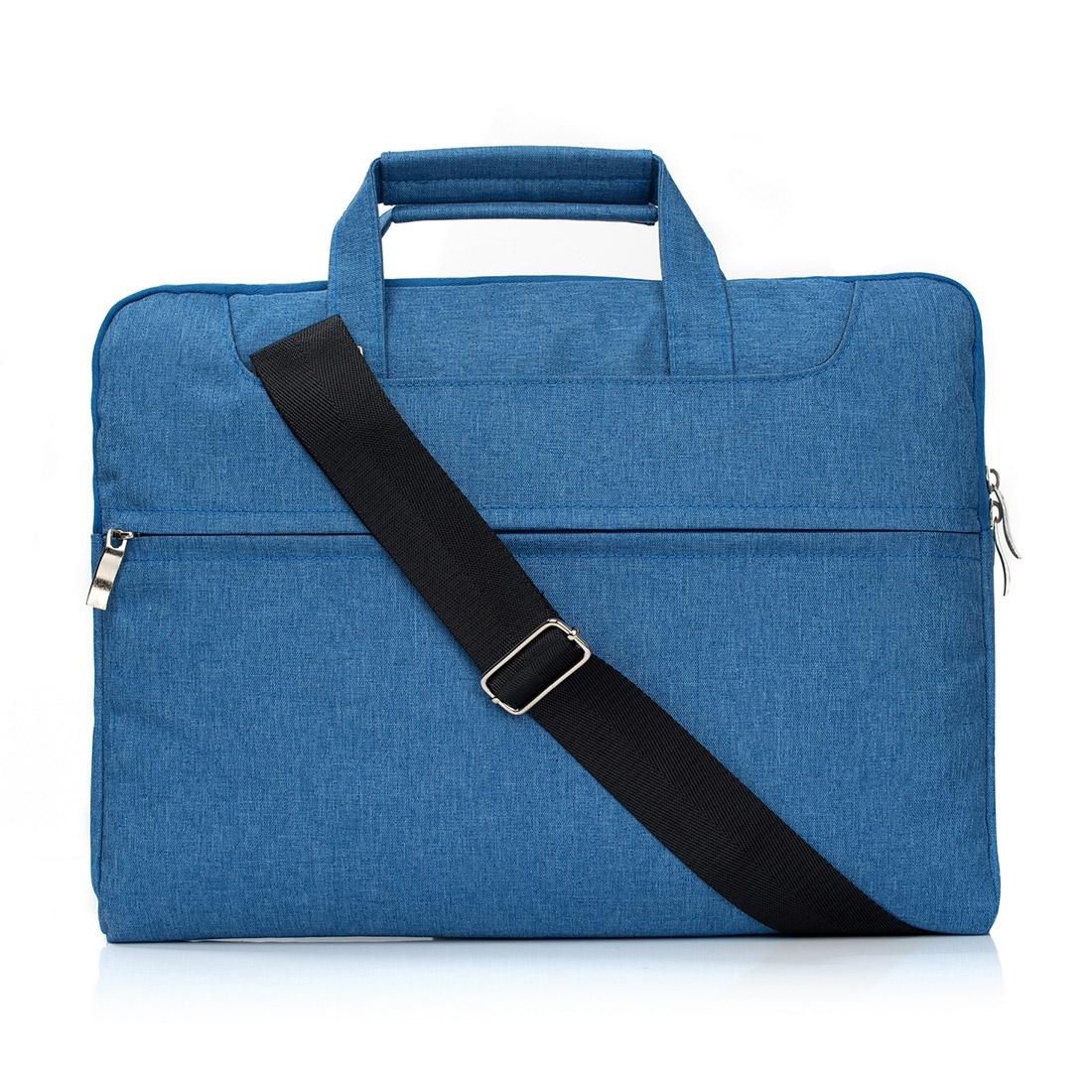 V562-L5004BL-202502281935-00 15.4 Inch Laptop Bag - Portable one Shoulder Zipper for Macbook Samsung Sony Dell Alienware Chuwi Asus Hp - Blue - Image 1