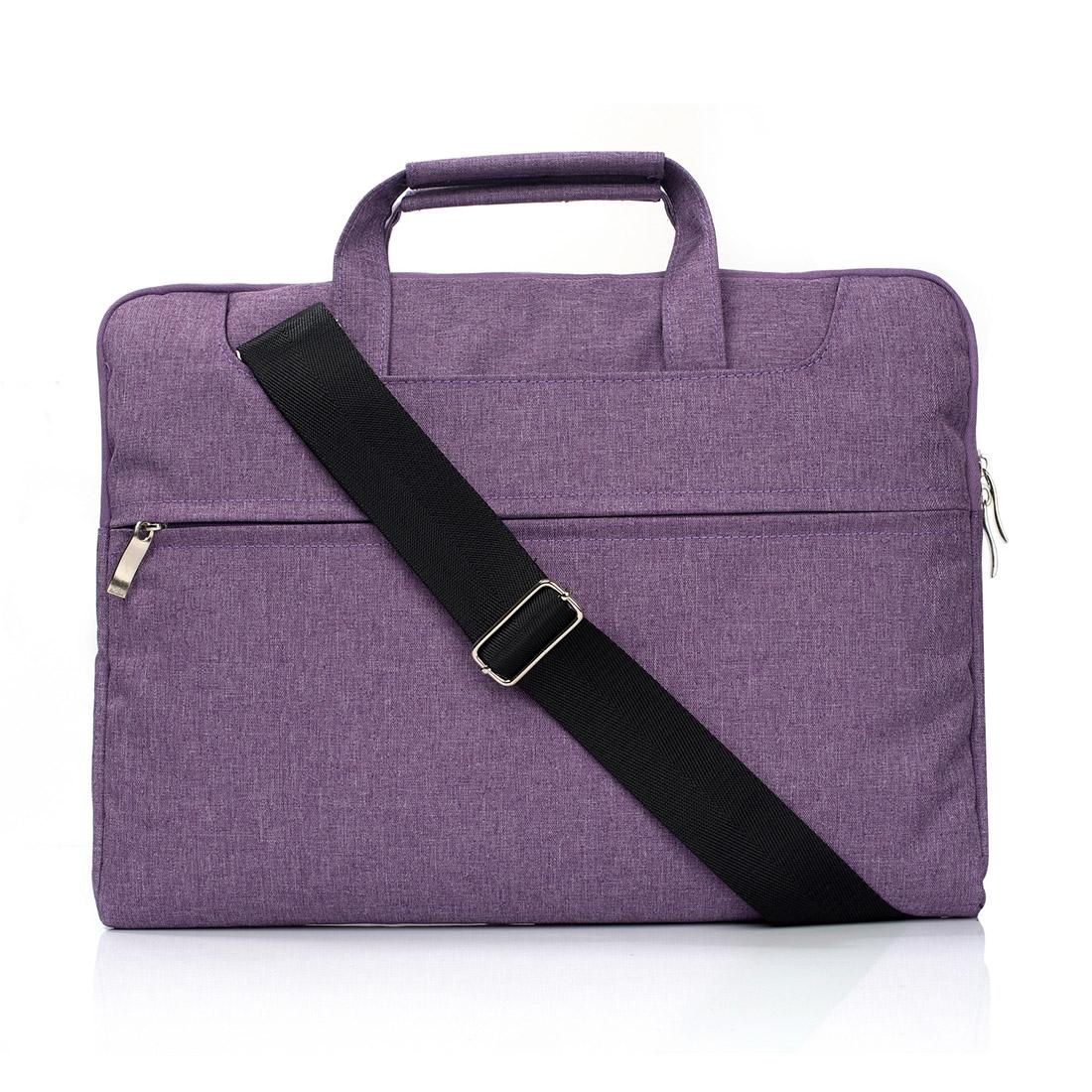 V562-P5004BL-202502281931-00 15.4 Inch Laptop Bag - Portable one Shoulder Zipper for Macbook Samsung Sony Dell Alienware Chuwi Asus Hp - Purple - Image 1