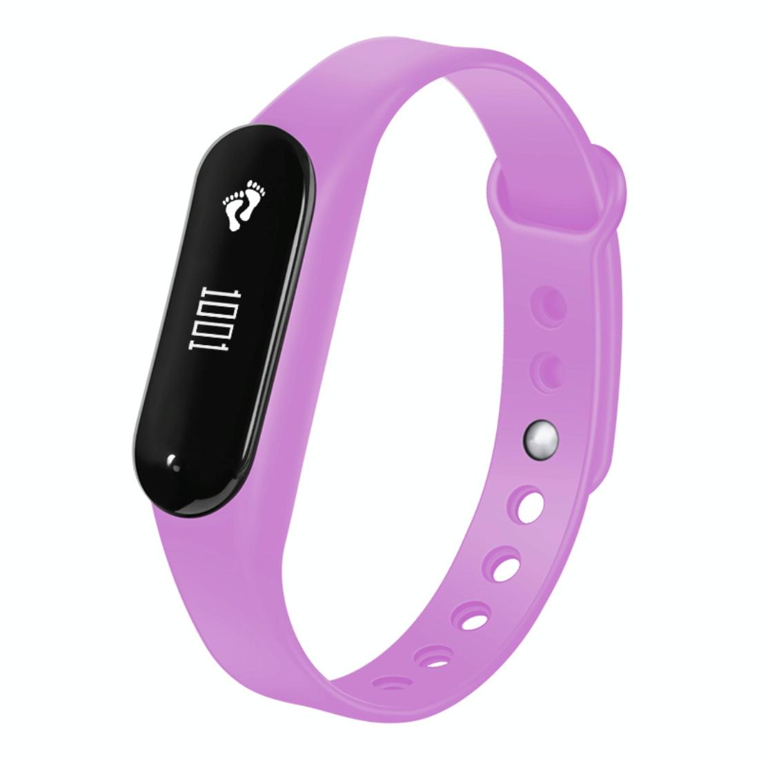 V562-PL8630AC-202504252211-00 Bluetooth Smart Bracelet With Heart Rate Monitor And Sleep Tracker - Light Purple - Image 1