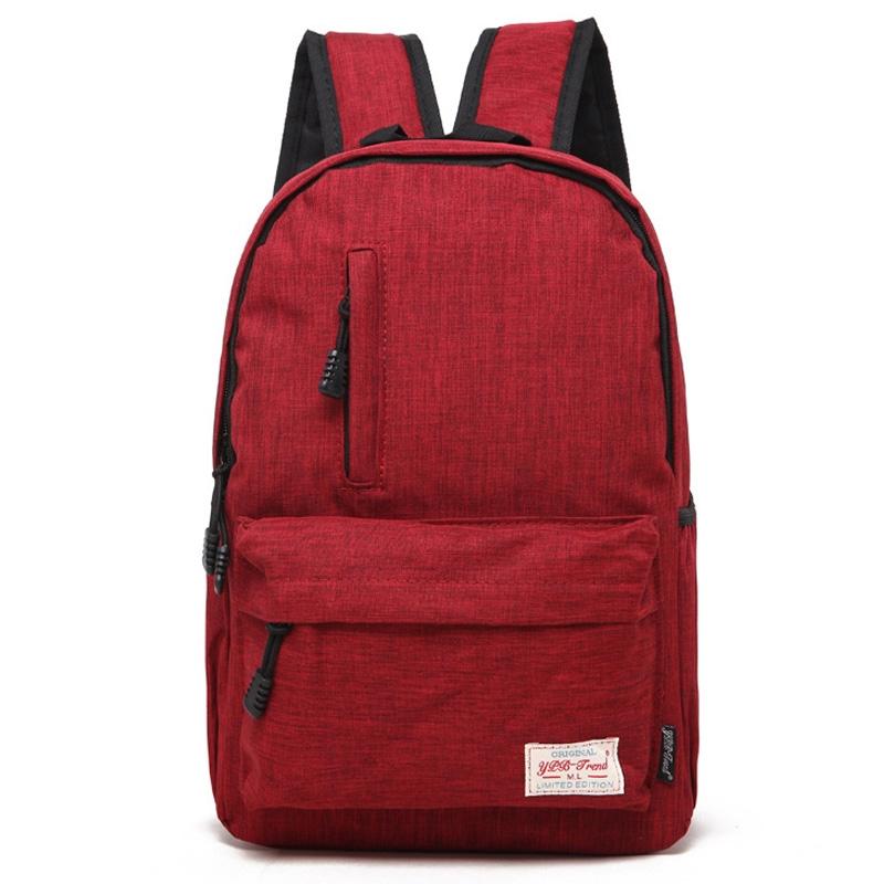 V562-R0217CH-202502282036-00 Multi-function Canvas Laptop Backpack - Fits 15.6 Macbook Samsung Sony Dell Alienware Chuwi Asus Hp - 42x29x13cm - Red - Image 1