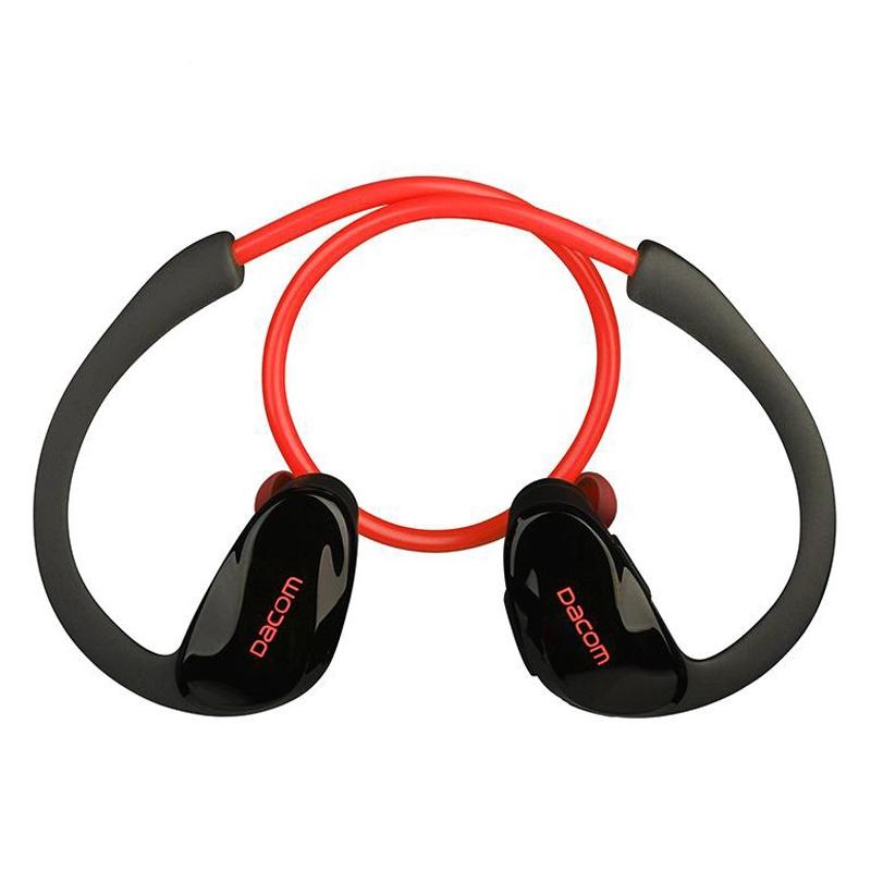 V562-R0575SAS-202505222036-00 Red Dacom Athlete Bluetooth Earphones with Mic - Sport Running Stereo - Image 1