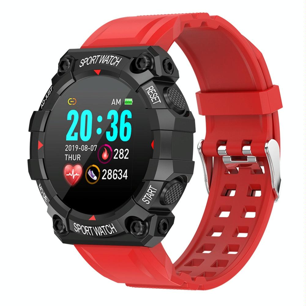 V562-R0649AC-202504251946-00 1.3 Inch Colour Round Screen Sport Smart Watch Support Heart Rate / Multi-Sports Mode - Red - Image 1