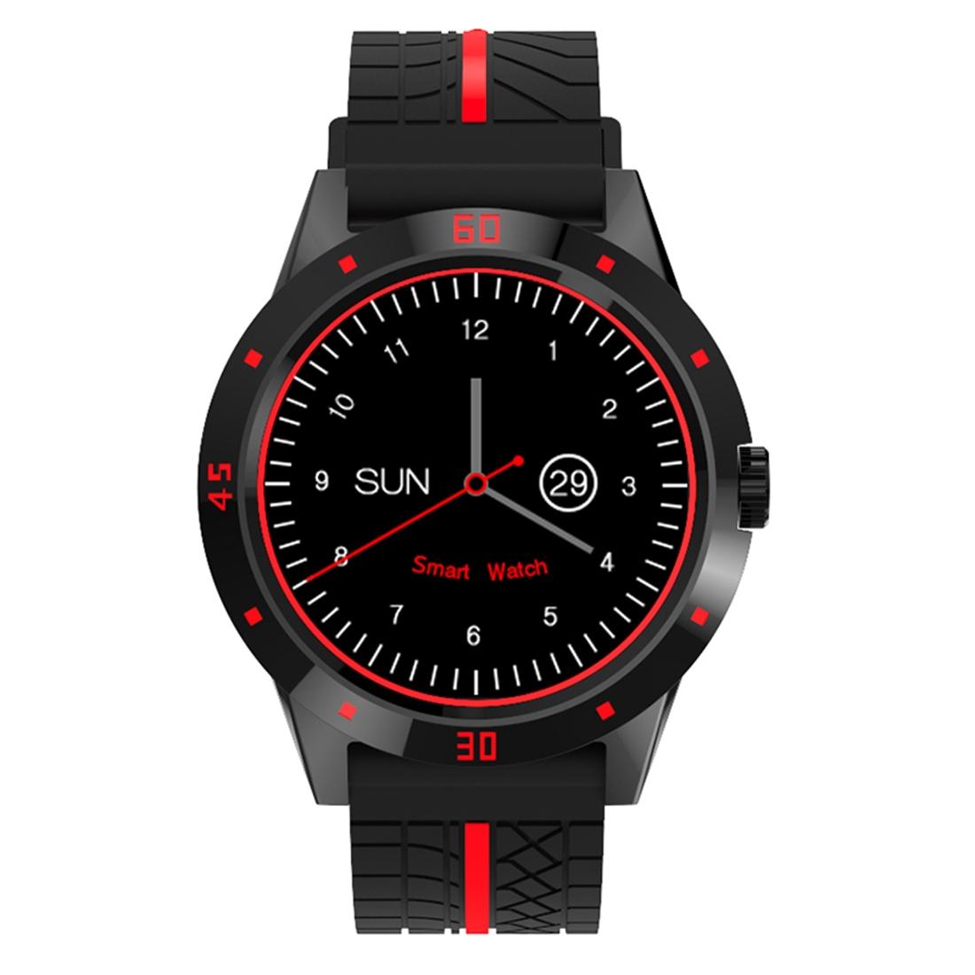V562-R0656AC-202505271207-00 1.3 Inch Tft Screen Mtk2502C Bluetooth4.0 Silicone Watch Band Support Heart Rate Monitor & Pedometer & Sleep Monitor & Sedentary Reminder - Red - Image 1